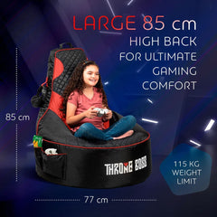 Bean Bag + Footstool (Child) - Throne Boss Australia